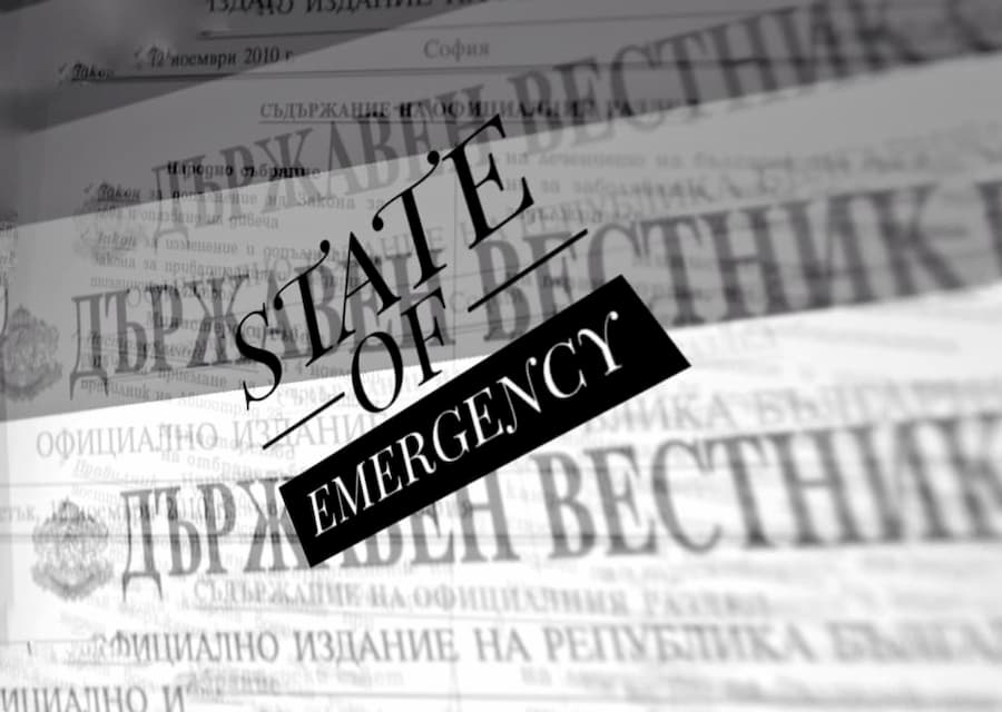 Brief guidance on new Bulgarian State of Emergency Measures Act