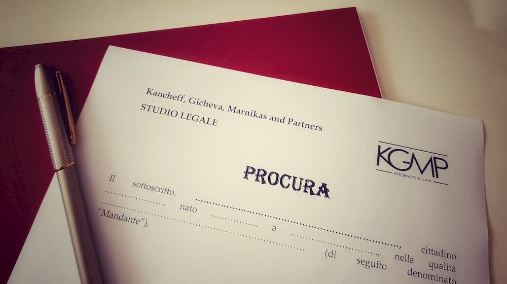 Revoca della procura in Bulgaria