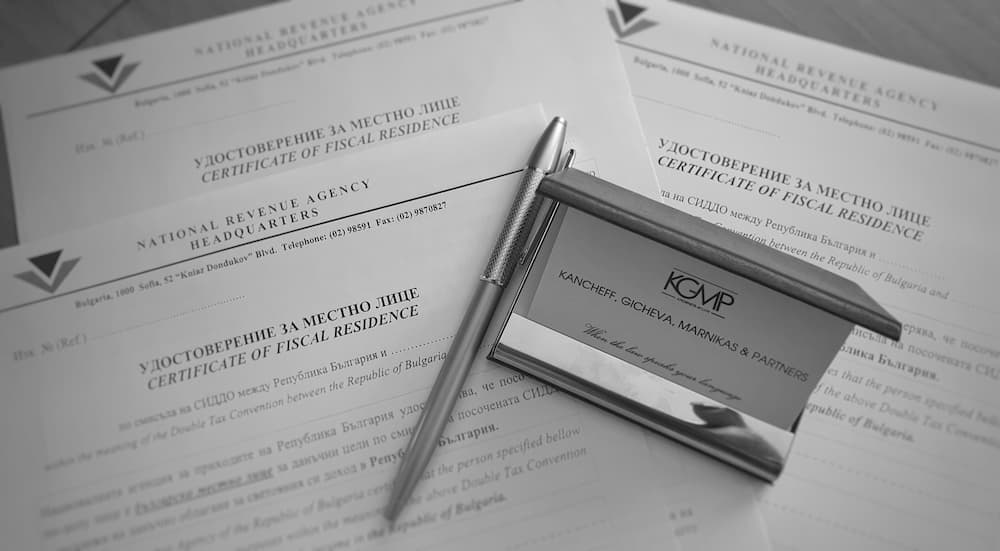 Certificato di Residenza Fiscale in Bulgaria
